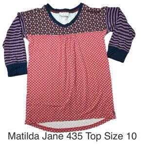 Matilda Jane 435 3/4 Length Sleeve Top size 10